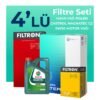 Filtron Peugeot Expert 2.0 Dizel Filtre Bakım Seti Castrol Motor Yağlı (2017-2024) 4 Lü