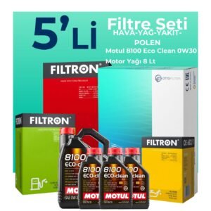Filtron Peugeot Expert 2.0 Dizel Filtre Bakım Seti Motul Motor Yağlı (2017-2024) 5 Li