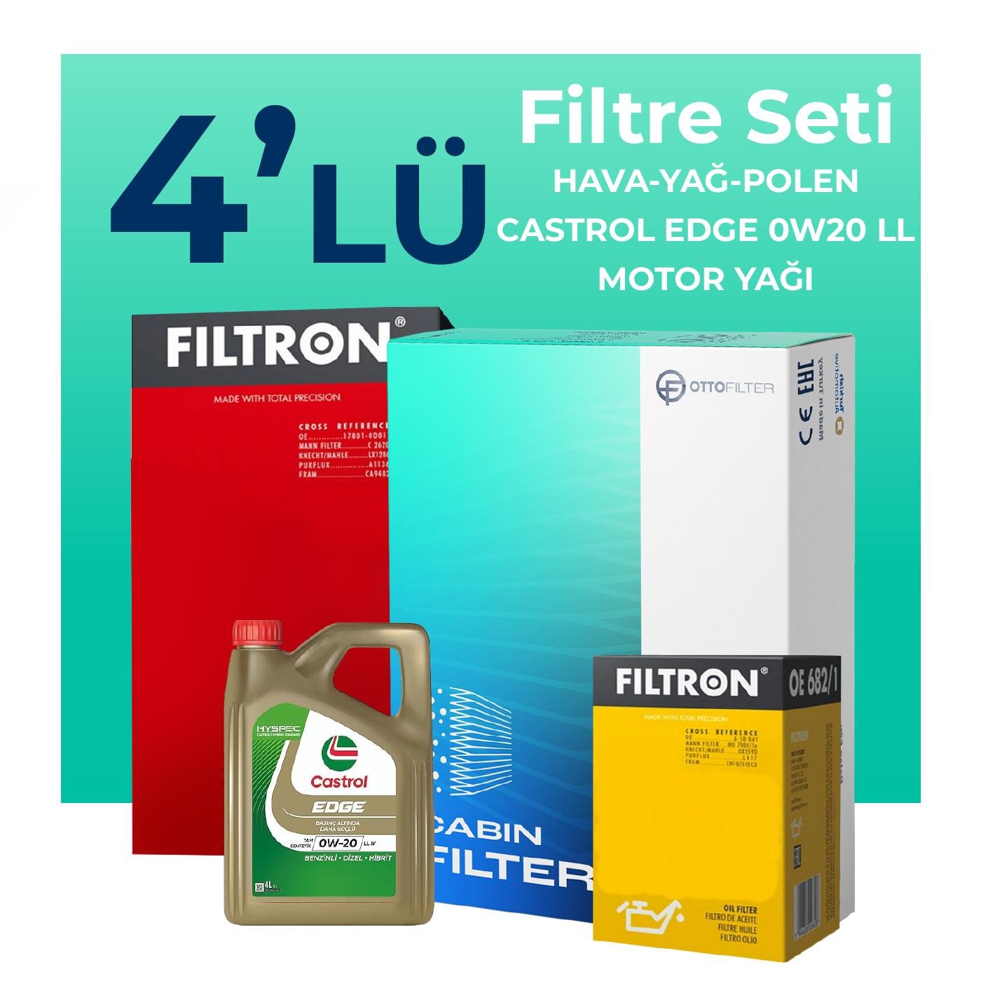 filtron-range-rover-sport-2-0-benzinli-filtre-bakim-seti-castrol-motor-yagli-2017-2023-4-lu-110041