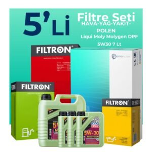Filtron Range Rover Sport 2.7 Dizel Filtre Bakım Seti Liqui Moly Motor Yağlı (2005-2011) 5 Li