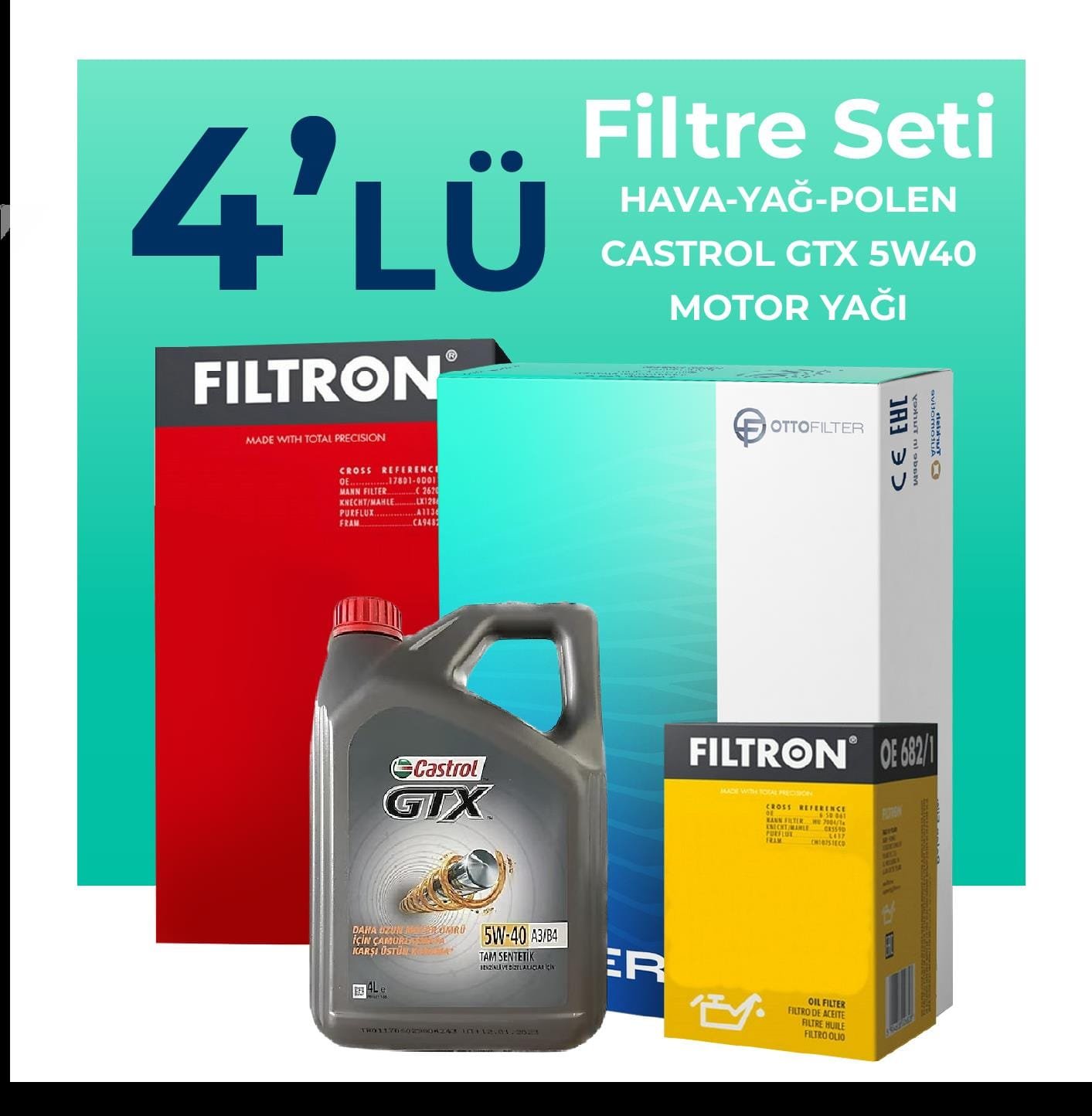 filtron-renault-symbol-1-2-benzin-filtre-bakim-seti-castrol-motor-yagli-2014-2021-4-lu-58490