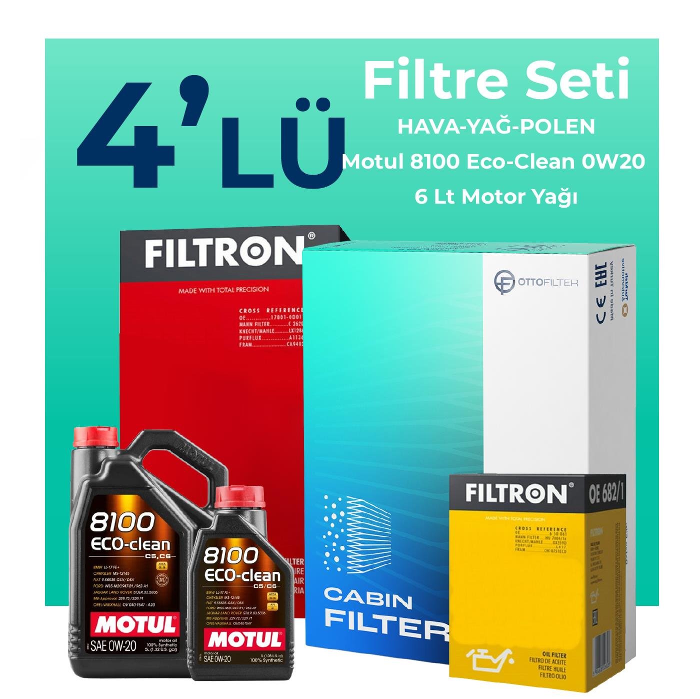 filtron-volkswagen-caddy-2-0-dizel-filtre-bakim-seti-motul-motor-yagli-2020-2025-4-lu-109245