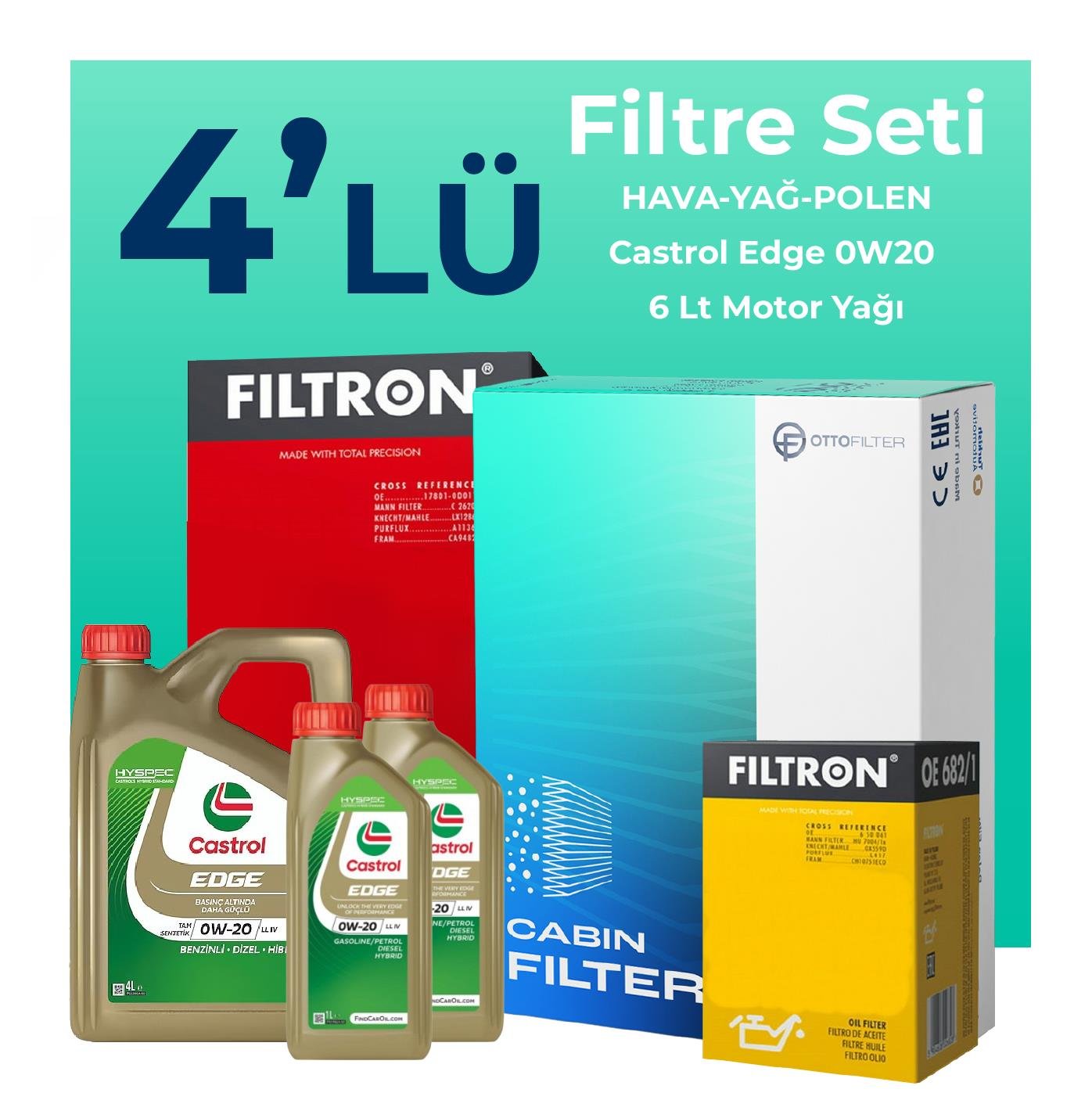 filtron-volvo-v90-cross-country-2-0-dizel-d5-filtre-bakim-seti-castrol-motor-yagli-2018-2020-4-lu-109508