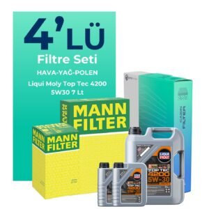MANN BMW 7.50 Dizel xDrive Filtre Bakım Seti Liqui Moly Motor Yağlı (2012-2015) 4 Lü
