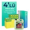 MANN Citroen C4 1.4 Benzinli Filtre Bakım Seti Liqui Moly Motor Yağlı (2010-2016) 4 Lü