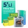 MANN Citroen DS4 1.5 Dizel Filtre Bakım Seti Liqui Moly Motor Yağlı (2022-2024) 5 Li