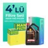 MANN Citroen DS4 1.6 Benzinli Filtre Bakım Seti Motul Motor Yağlı (2011-2018) 4 Lü
