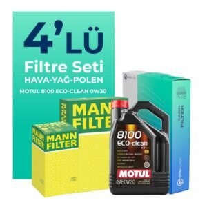MANN Citroen DS5 1.6 Benzinli Filtre Bakım Seti Motul Motor Yağlı (2012-2016) 4 Lü