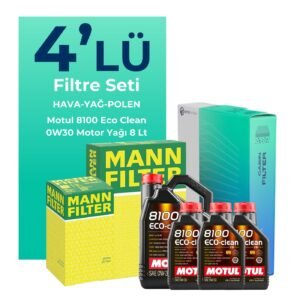 MANN Citroen Jumper 2.0 BlueHDi Dizel Filtre Bakım Seti Motul Motor Yağlı (2015-2020) 4 Lü