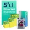 MANN Dacia Sandero 1.5 Dizel Filtre Bakım Seti Liqui Moly Motor Yağlı (2012-2018) 5 Li
