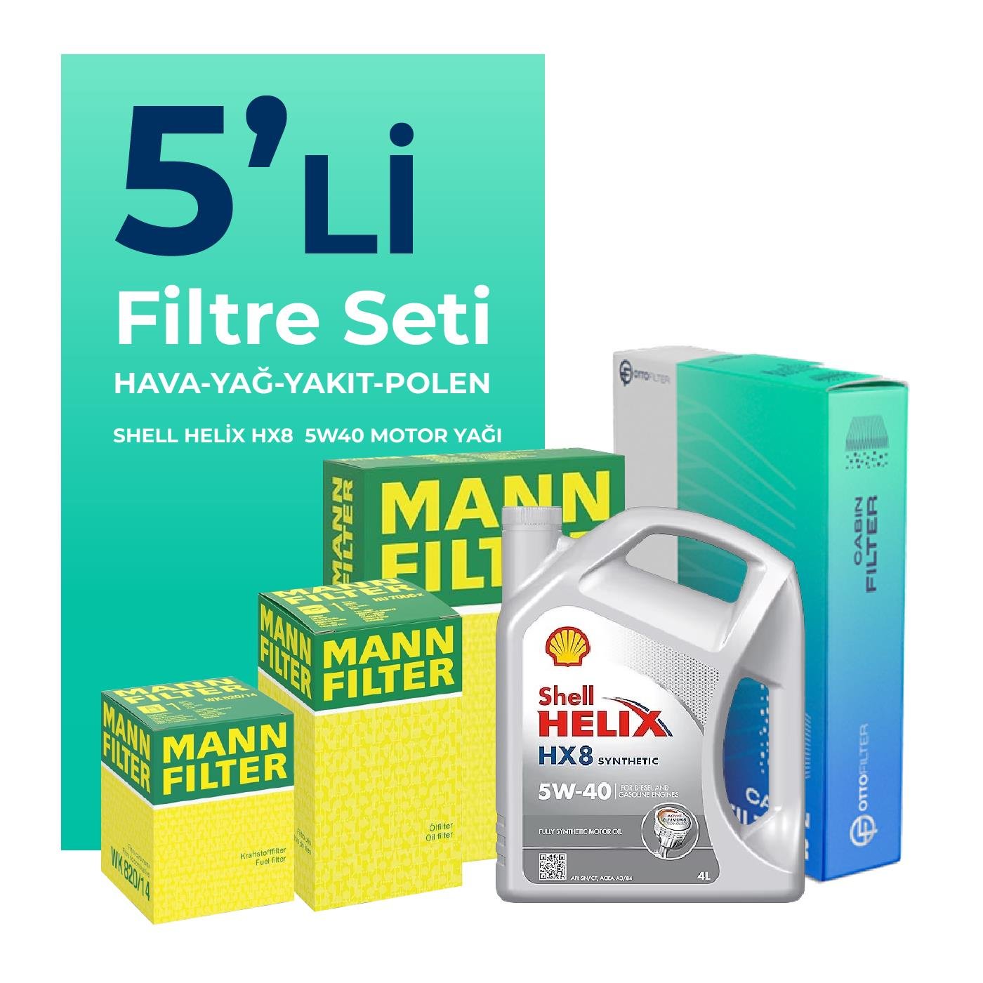 mann-fiat-idea-1-3-dizel-filtre-bakim-seti-shell-motor-yagli-2004-2010-5-li-66329
