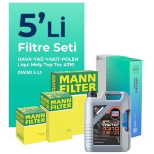 MANN Ford Kuga 1.5 Dizel Filtre Bakım Seti Liqui Moly Motor Yağlı (2017-2019) 5 Li