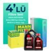 MANN Hyundai Sonata 2.0 Dizel Filtre Bakım Seti Motul Motor Yağlı (2009-2011) 4 Lü