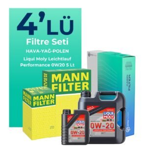 MANN Jeep Renegade 1.5 Hybrid Filtre Bakım Seti Liqui Moly Motor Yağlı (2023-2024) 4 Lü