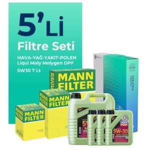 MANN Kia Sorento 2.2 Dizel Filtre Bakım Seti Liqui Moly Motor Yağlı (2010-2012) 5 Li