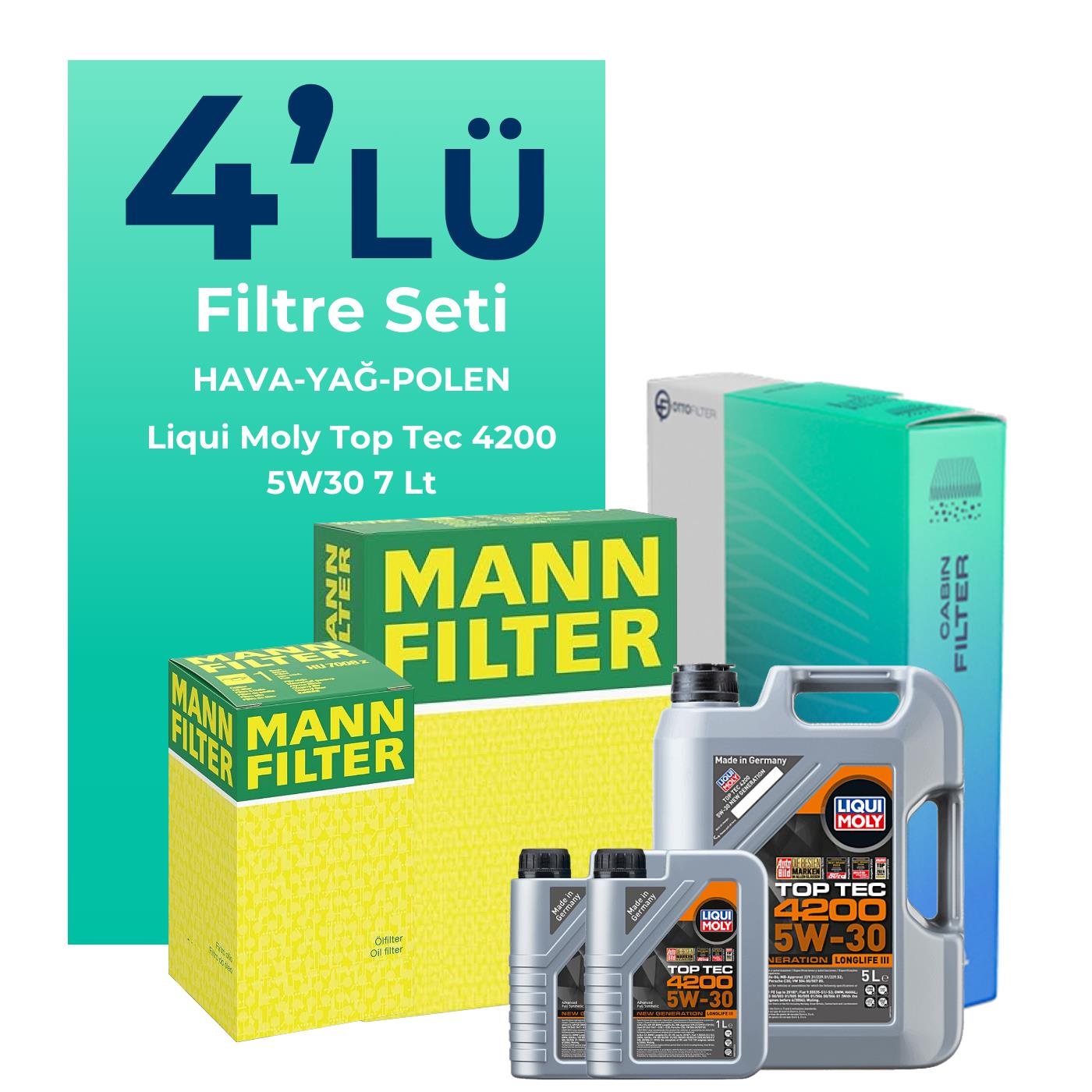 mann-mercedes-c180-benzin-filtre-bakim-seti-liqui-moly-motor-yagli-2014-2019-4-lu-127960