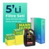 MANN Mercedes GL350 Dizel Filtre Bakım Seti Motul Motor Yağlı (2012-2015) 5 Li