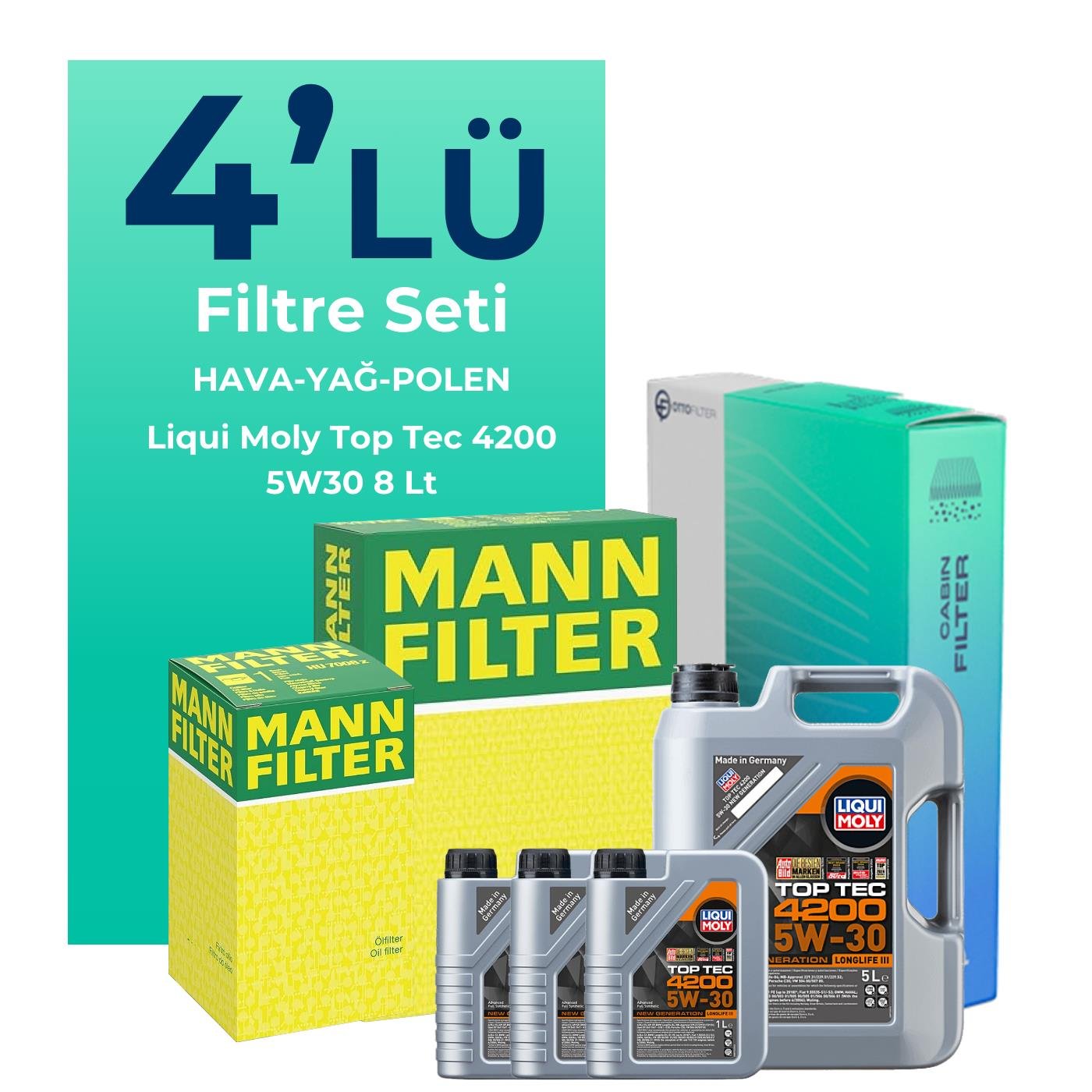 mann-mercedes-ml350-benzin-filtre-bakim-seti-liqui-moly-motor-yagli-2006-2011-4-lu-126471