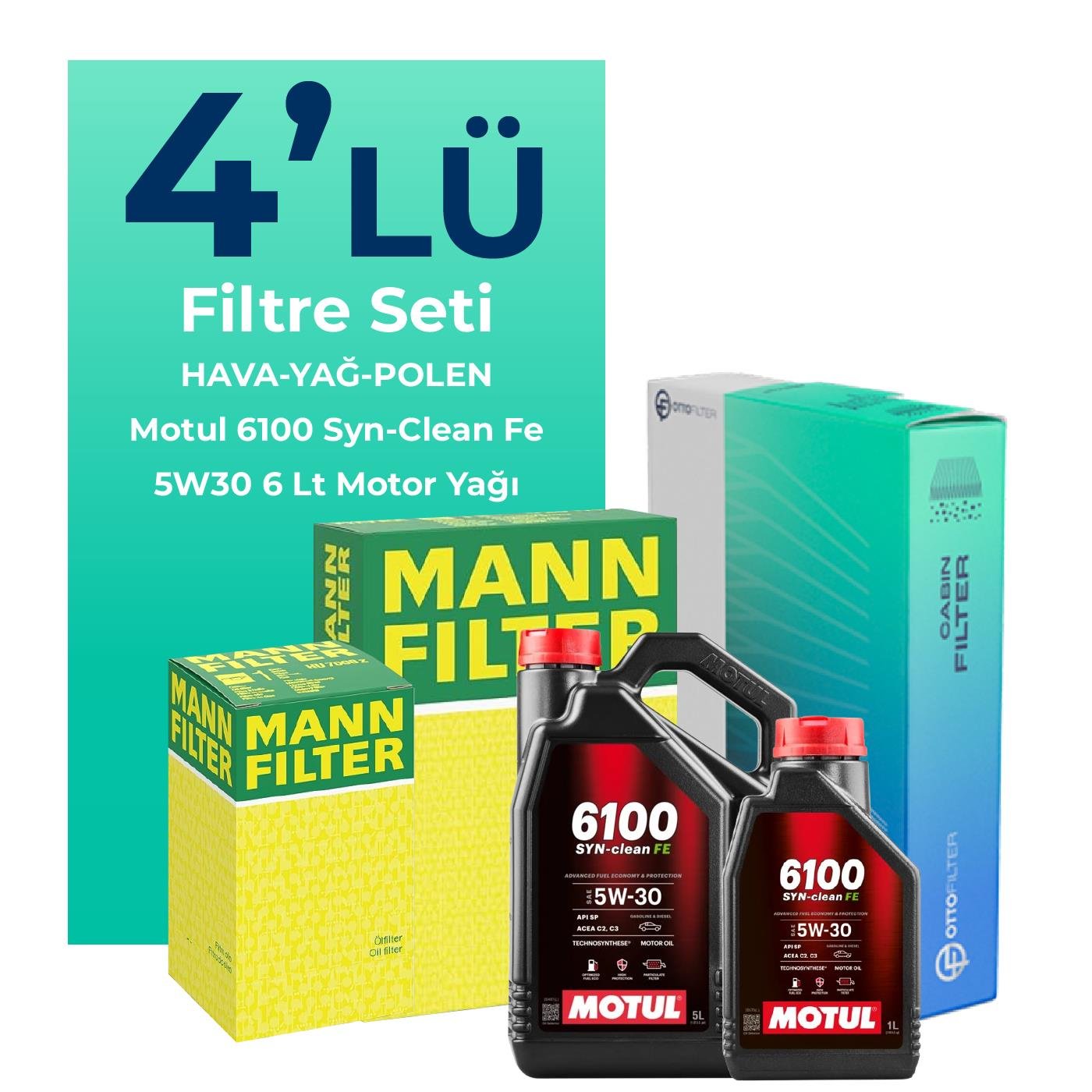 mann-mercedes-slk250-filtre-bakim-seti-motul-motor-yagli-2011-2015-4-lu-108548