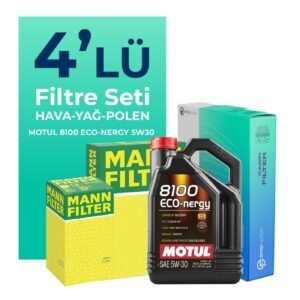 MANN Nissan Micra 1.4 Filtre Bakım Seti Motul Motor Yağlı (2002-2010) 4 Lü