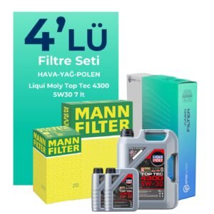 MANN Nissan Navara 2.3 Dizel Filtre Bakım Seti Liqui Moly Motor Yağlı (2015-2021) 4 Lü