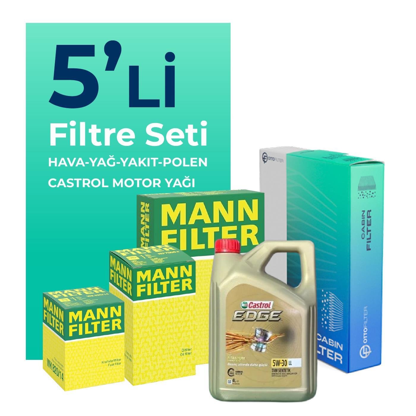 mann-opel-astra-j-1-6-dizel-filtre-bakim-seti-castrol-motor-yagli-2013-2018-5-li-69773