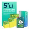 MANN Peugeot 2008 1.6 BlueHDi Dizel Filtre Bakım Seti Castrol Motor Yağlı (2015-2019) 5 Li