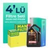 MANN Peugeot 2008 1.6 BlueHDi Dizel Filtre Bakım Seti Motul Motor Yağlı (2015-2019) 4 Lü