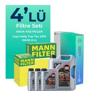 MANN Peugeot Expert 2.0 Dizel Filtre Bakım Seti Liqui Moly Motor Yağlı (2017-2024) 4 Lü
