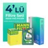 MANN Range Rover Vogue 4.4 Benzin Filtre Bakım Seti Castrol Motor Yağlı (2006-2012) 4 Lü