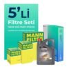 MANN Renault Clio 1.5 Dizel Filtre Bakım Seti Castrol Motor Yağlı (2005-2012) 5 Li