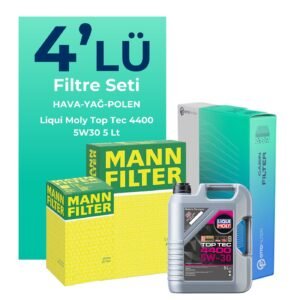MANN Renault Clio 1.5 Dizel Filtre Bakım Seti Liqui Moly Motor Yağlı (2005-2012) 4 Lü