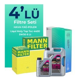 MANN Renault Koleos 1.6 Dizel Filtre Bakım Seti Liqui Moly Motor Yağlı (2016-2018) 4 Lü