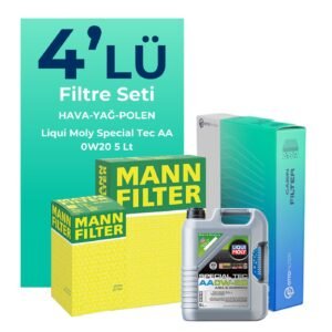 MANN Toyota C-HR 1.8 Hybrid Filtre Bakım Seti Liqui Moly Motor Yağlı (2016-2017) 4 Lü