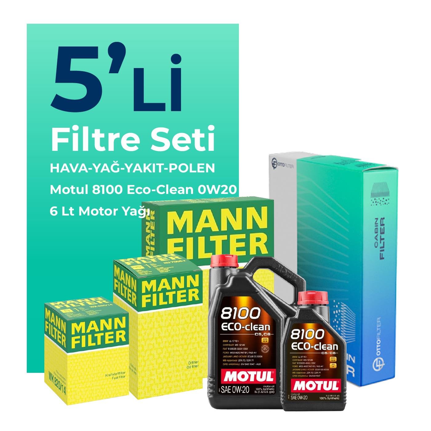 mann-volkswagen-caddy-2-0-dizel-filtre-bakim-seti-motul-motor-yagli-2020-2025-5-li-109303