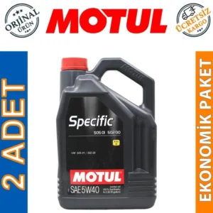 Motul Specific 505 01 502 00 5W40 5 Lt Tam Sentetik Motor Yağı (2 Adet)
